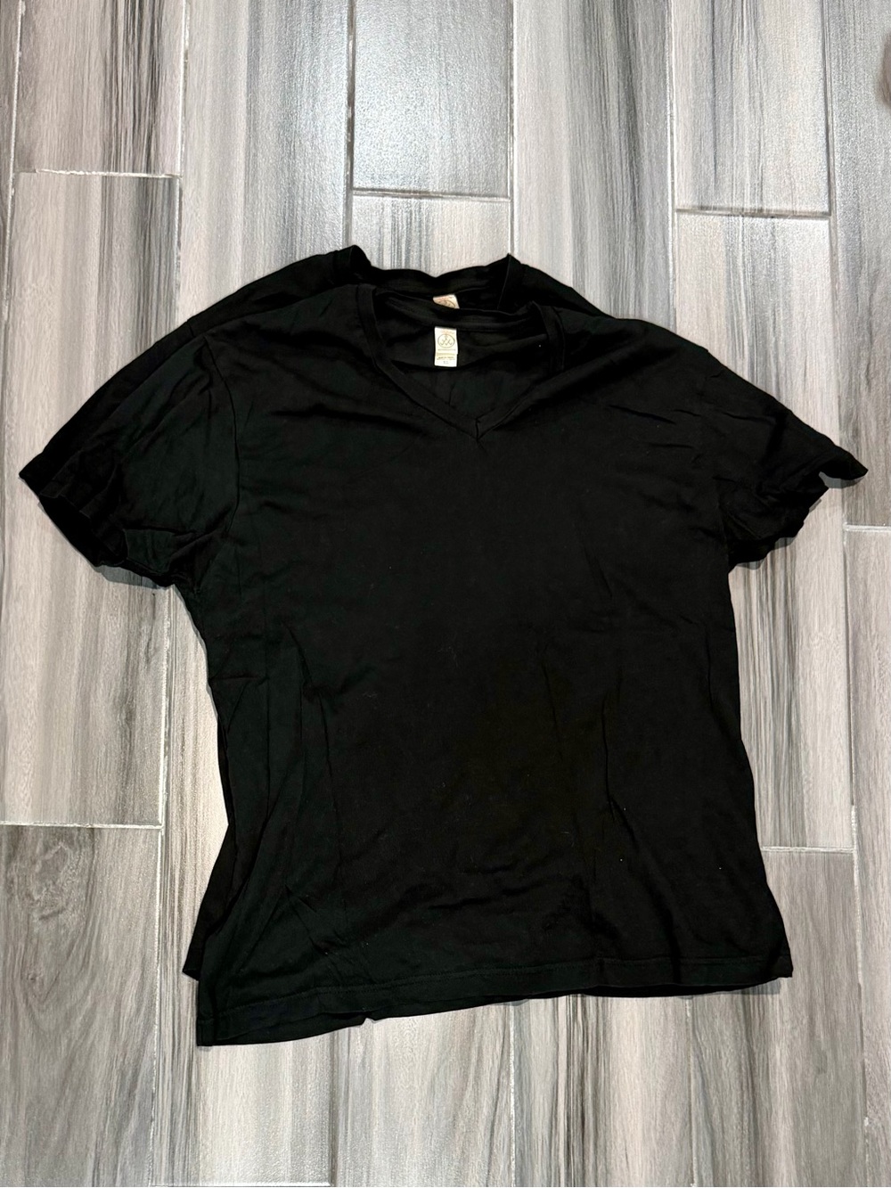 Alternative Black V-Neck Short Sleeve Tee
